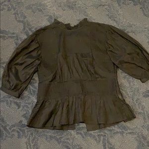 Something Navy Peplum top